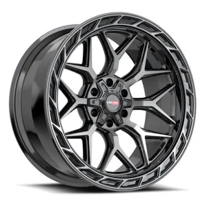 Vortek Offroad – VRP-504 ENZO – Black – 20″x10″ -18mm – Summer Wheels – 504201057-18BDCDT